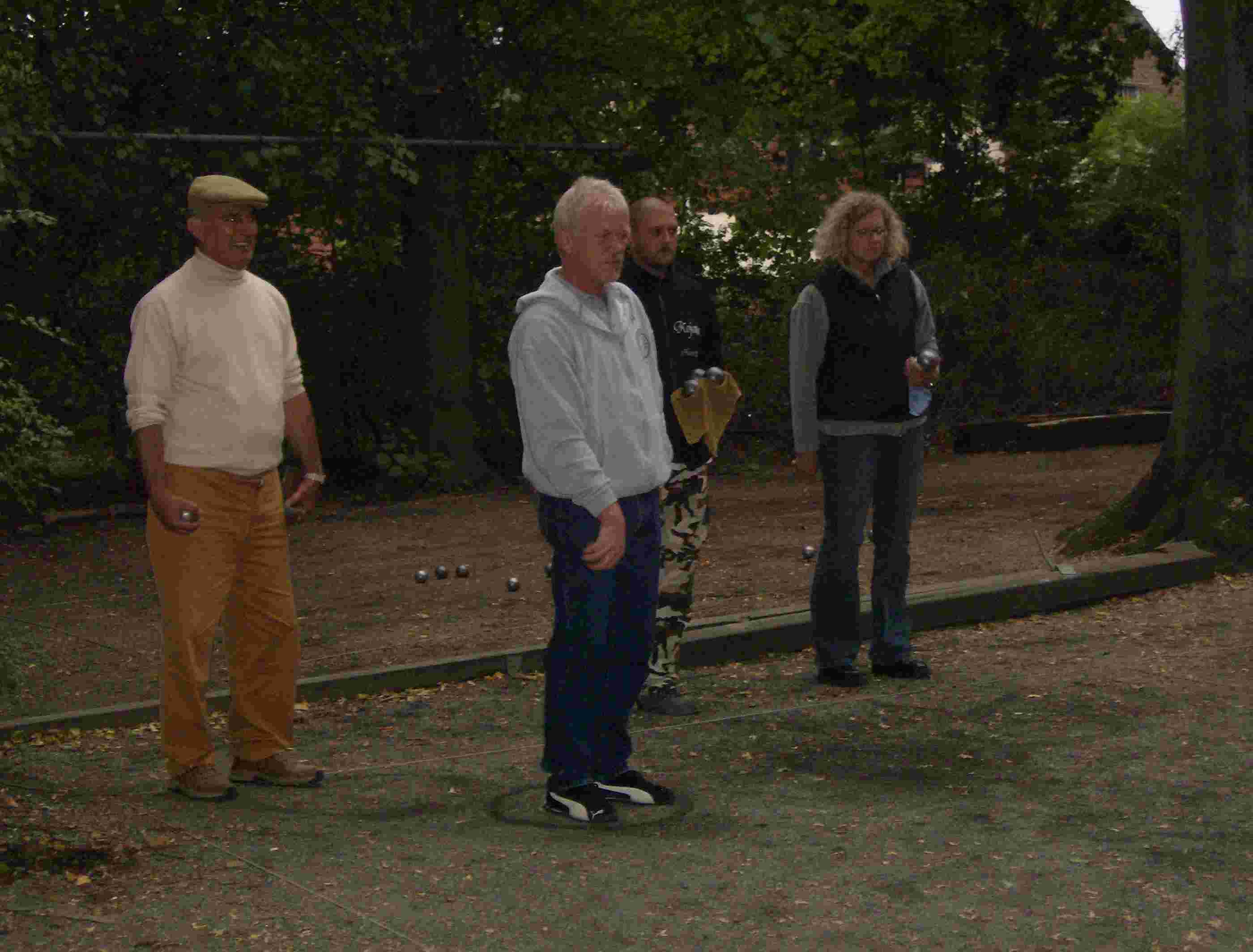 Latif, Hubert, Mike und D�rte hier noch zusammen sp�ter auf den Pl�tzen 5 bis 8