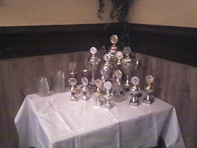 Die Pokale f�r die Mastersteilnehmer 2008